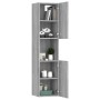 Badezimmerschrank aus grauem Sonoma-Sperrholz, 30 x 30 x 130 cm von vidaXL, Badezimmermöbel - Ref: Foro24-815640, Preis: 66,2...
