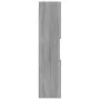 Armario de baño madera contrachapada gris Sonoma 30x30x130 cm de vidaXL, Muebles de baño - Ref: Foro24-815640, Precio: 64,19 ...