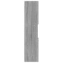 Badezimmerschrank aus grauem Sonoma-Sperrholz, 30 x 30 x 130 cm von vidaXL, Badezimmermöbel - Ref: Foro24-815640, Preis: 66,2...