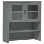 Top sideboard MOLD solid gray pine wood 90x35x100 cm by vidaXL, Sideboards - Ref: Foro24-350551, Price: 170,08 €, Discount: %