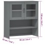 Top sideboard MOLD solid gray pine wood 90x35x100 cm by vidaXL, Sideboards - Ref: Foro24-350551, Price: 172,70 €, Discount: %