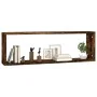 Cubic wall shelf 2 pcs smoked oak wood 80x15x26.5cm by vidaXL, Shelves and shelves - Ref: Foro24-815915, Price: 26,58 €, Disc...