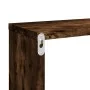 Cubic wall shelf 2 pcs smoked oak wood 80x15x26.5cm by vidaXL, Shelves and shelves - Ref: Foro24-815915, Price: 26,58 €, Disc...