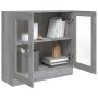 Vitrine aus Sperrholz in Sonoma-Grau, 82,5 x 30,5 x 80 cm von vidaXL, Bücherregale und Regale - Ref: Foro24-815616, Preis: 68...