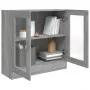 Vitrine aus Sperrholz in Sonoma-Grau, 82,5 x 30,5 x 80 cm von vidaXL, Bücherregale und Regale - Ref: Foro24-815616, Preis: 70...