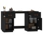 Escritorio con armarios madera maciza pino negro 135x50x75 cm de vidaXL, Escritorios - Ref: Foro24-3107848, Precio: 250,78 €,...