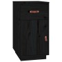 Escritorio con armarios madera maciza pino negro 135x50x75 cm de vidaXL, Escritorios - Ref: Foro24-3107848, Precio: 250,78 €,...