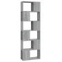 Estantería/divisor de espacios gris Sonoma 60x24x186 cm de vidaXL, Librerías y estanterías - Ref: Foro24-816033, Precio: 70,8...