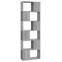 Estantería/divisor de espacios gris Sonoma 60x24x186 cm de vidaXL, Librerías y estanterías - Ref: Foro24-816033, Precio: 71,7...