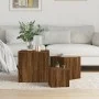 Beistelltische 3 Stück Eichenbraunes Sperrholz von vidaXL, Seitentische - Ref: Foro24-815989, Preis: 68,93 €, Rabatt: %
