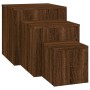Beistelltische 3 Stück Eichenbraunes Sperrholz von vidaXL, Seitentische - Ref: Foro24-815989, Preis: 70,12 €, Rabatt: %