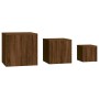 Beistelltische 3 Stück Eichenbraunes Sperrholz von vidaXL, Seitentische - Ref: Foro24-815989, Preis: 70,12 €, Rabatt: %