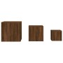 Beistelltische 3 Stück Eichenbraunes Sperrholz von vidaXL, Seitentische - Ref: Foro24-815989, Preis: 70,12 €, Rabatt: %