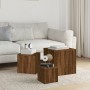 Beistelltische 3 Stück Eichenbraunes Sperrholz von vidaXL, Seitentische - Ref: Foro24-815989, Preis: 70,12 €, Rabatt: %
