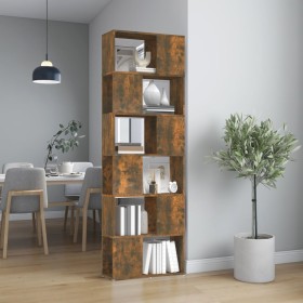 Smoked oak color shelf/space divider 60x24x186 cm by vidaXL, Bookcases and shelves - Ref: Foro24-816032, Price: 80,49 €, Disc...