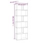 Smoked oak color shelf/space divider 60x24x186 cm by vidaXL, Bookcases and shelves - Ref: Foro24-816032, Price: 80,32 €, Disc...