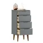 Bedside table MOLDE made of solid gray pine wood 40x35x82 cm by vidaXL, Drawers - Ref: Foro24-350503, Price: 134,59 €, Discou...