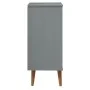 Bedside table MOLDE made of solid gray pine wood 40x35x82 cm by vidaXL, Drawers - Ref: Foro24-350503, Price: 134,59 €, Discou...