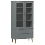 MOLD display cabinet solid gray pine wood 90x35x175 cm by vidaXL, Bookcases and shelves - Ref: Foro24-350545, Price: 315,11 €...