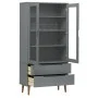 MOLD display cabinet solid gray pine wood 90x35x175 cm by vidaXL, Bookcases and shelves - Ref: Foro24-350545, Price: 315,11 €...