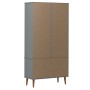 MOLD display cabinet solid gray pine wood 90x35x175 cm by vidaXL, Bookcases and shelves - Ref: Foro24-350545, Price: 320,15 €...