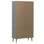 MOLD display cabinet solid gray pine wood 90x35x175 cm by vidaXL, Bookcases and shelves - Ref: Foro24-350545, Price: 315,11 €...