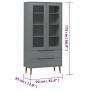 MOLD display cabinet solid gray pine wood 90x35x175 cm by vidaXL, Bookcases and shelves - Ref: Foro24-350545, Price: 320,15 €...