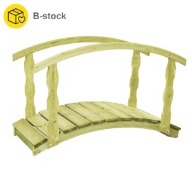 Puente de jardín B-Stock madera de pino impregnada 170x74x105cm