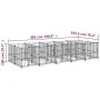 Outdoor steel dog kennel 9.38 m² by vidaXL, Dog kennels and fences - Ref: Foro24-3124582, Price: 951,85 €, Discount: %