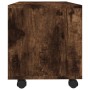 Mueble TV con ruedas madera contrachapada roble humo 90x35x35cm de vidaXL, Muebles TV - Ref: Foro24-815258, Precio: 64,93 €, ...