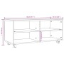 TV-Schrank mit Rollen aus Raucheichensperrholz, 90 x 35 x 35 cm von vidaXL, TV-Möbel - Ref: Foro24-815258, Preis: 62,57 €, Ra...