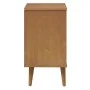 MOLDE bedside table solid brown pine wood 40x35x65 cm by vidaXL, Nightstands - Ref: Foro24-350498, Price: 84,86 €, Discount: %