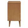 MOLDE Nachttisch aus massivem braunem Kiefernholz 40x35x65 cm von vidaXL, Nachttische - Ref: Foro24-350498, Preis: 90,93 €, R...