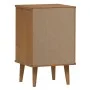 Mesita de noche MOLDE madera maciza de pino marrón 40x35x65 cm de vidaXL, Mesitas de noche - Ref: Foro24-350498, Precio: 84,9...
