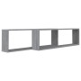 Würfelwandregal 2 Stk. Sonoma graues Sperrholz 100x15x30 cm von vidaXL, Regale und Regale - Ref: Foro24-815909, Preis: 30,42 ...