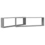 Würfelwandregal 2 Stk. Sonoma graues Sperrholz 100x15x30 cm von vidaXL, Regale und Regale - Ref: Foro24-815909, Preis: 30,56 ...