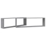Würfelwandregal 2 Stk. Sonoma graues Sperrholz 100x15x30 cm von vidaXL, Regale und Regale - Ref: Foro24-815909, Preis: 30,42 ...