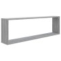 Würfelwandregal 2 Stk. Sonoma graues Sperrholz 100x15x30 cm von vidaXL, Regale und Regale - Ref: Foro24-815909, Preis: 30,42 ...