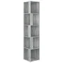Mueble esquina madera contrachapada gris Sonoma 33x33x164,5cm de vidaXL, Taquillas y armarios de almacenamiento - Ref: Foro24...