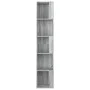 Mueble esquina madera contrachapada gris Sonoma 33x33x164,5cm de vidaXL, Taquillas y armarios de almacenamiento - Ref: Foro24...