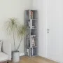 Mueble esquina madera contrachapada gris Sonoma 33x33x164,5cm de vidaXL, Taquillas y armarios de almacenamiento - Ref: Foro24...