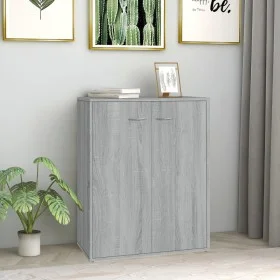 Sonoma graues Sperrholz-Sideboard 60x30x75 cm von vidaXL, Sideboards - Ref: Foro24-815379, Preis: 57,45 €, Rabatt: %