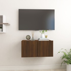 Hängender TV-Schrank aus braunem Eichensperrholz, 60 x 30 x 30 cm von vidaXL, TV-Möbel - Ref: Foro24-815873, Preis: 40,45 €, ...