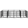 Steel outdoor kennel 7.51 m² by vidaXL, Dog kennels and fences - Ref: Foro24-3124581, Price: 730,65 €, Discount: %