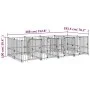 Steel outdoor kennel 7.51 m² by vidaXL, Dog kennels and fences - Ref: Foro24-3124581, Price: 730,65 €, Discount: %