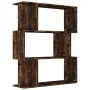 Estantería/Biombo madera aglomerada roble ahumado 80x24x96 cm de vidaXL, Librerías y estanterías - Ref: Foro24-815243, Precio...