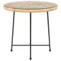 Esstisch aus gehärtetem Glas und Stahl, Ø80 cm von vidaXL, Gartentische - Ref: Foro24-319436, Preis: 94,66 €, Rabatt: %