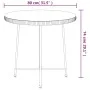 Esstisch aus gehärtetem Glas und Stahl, Ø80 cm von vidaXL, Gartentische - Ref: Foro24-319436, Preis: 94,66 €, Rabatt: %