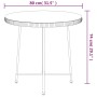 Tempered glass and steel dining table Ø80 cm by vidaXL, Garden tables - Ref: Foro24-319436, Price: 94,66 €, Discount: %
