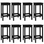 Set de bar 9 piezas madera maciza de pino negro de vidaXL, muebles para cocinas y comedores - Ref: Foro24-3124721, Precio: 55...